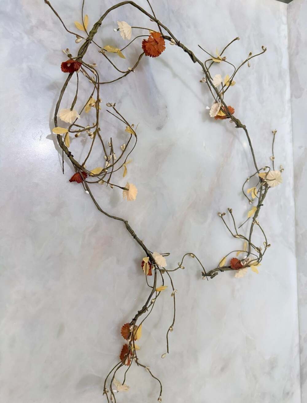 Dried Flowers Garland Fall Floral Decor